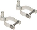 2 Pack Chain Link Fence Frame Gate Post Male Hinge with Bolts and Nuts (1-5/8 Inch)