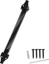13 Inch Self Closing Gate Door Spring Hardware for Wooden and Vinyl Fence with Adjustable Tool,Steel,Black