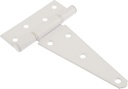 853378 Heavy Duty T-Hinges - White 6" 2-Pack