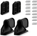 Dearlomum Retractable Baby Gate Replacement Parts, Original Hardware Set (Including 2 X Latchs + 2 X Brackets + 1 Set of Screws) for Retractable Gate Asin B09K7Hr55K/B09K7K5Xkb/B09Xmp6D5T（Black)