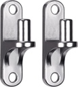 2Pcs Wall Mount Gate Hinge for Farm Gate, 304 Stainless Steel Gate Hinges Hardware, Non Welded Wall Plate Hinges, Chain Link Gate Hinge with 5/8'' Hinge Pin (Screws Not Included)
