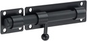Alise Barrel Bolt Latch,Slide Bolt Latch,Solid 304 Stainless Steel Slide Lock for Fence/Wooden/Barn Door/Interior/Outdoor,Matte Black 6 Inch