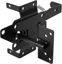 Stainless Steel Self Locking Gate Latch for Wooden Fence,Heavy Duty Black Wood Fence Latch Post Mount Gravity Door Latch Gate Lock Gate Hardware for Pool,Outdoor Metal Gates Vinyl Fence