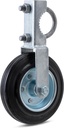 VIVIDA Gate Wheels for Metal Tube Gate, 6" Gate Wheel Gate Support Wheel with 1-5/8" Thru 2" Gate Frames, Heavy Duty Gate Helper Wheel for Chain Link Fence Swing Gate, 1 PCS