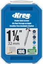 Kreg SML-F125S5-100 Stainless Steel Pocket Screws, 1-1/4 Inch #7 Fine Thread, Maxi-Loc Head (100 Count)