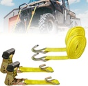 UTV YONQIFON Ratchet Tie down Straps 2 Pack 1.57" X 15 Ft Heavy Duty Ratchet Straps with Aluminum Handle,5000 Lbs Break Strength,Cargo Straps for Moving Appliances,Lawn Equipment,Motorcycle in Truck