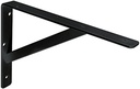 Knape & Vogt #208 BLK 300 12" Heavy Duty 300MM L Bracket