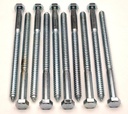 (10) Hex Head 3/4 X 12 Lag Bolts Wood Screws Zinc Plated