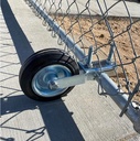 Gate Wheel Supporting Swing Gate with 1-3/8" Thru 2-1/8" Gate Frames, Gate Support Wheel for Metal Tube Gate, Chain Link Fence, Prevent Gate from Dragging (1 Pack)