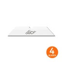 Slice 10408 Replacement Ceramic Safety Box Cutter Blades - Finger-Friendly and Dual Sided - (Pointed Tip) - Pack of 4