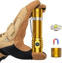 Wurkkos WK03 LED Flashlight, Small Flashlight Rechargeable, Pocket Flashlight with Magnet, Mini Flashlight with 6 Modes, IP68 Waterproof, High CRI 519A LED, EDC Flash Lights for Emergency, Camping