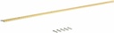 M-D Building Products 79095 Wide Fluted 1-1/4-Inch by 72-Inch Seam Binder, Satin Brass