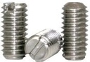 Slotted Socket Set Screws, Cup Point, 6-32 X 5/16", Stainless Steel, 18-8, Slotted Drive (Quantity: 100) Coarse Thread, 6 Grub/Blind/Allen/Headless Screw, Length: 5/16 Inch