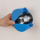 Door Knob Lock Cover, Circular Door Handle Lock (With Padlock), Used to Lock the Door Handle Device, Preventing Entry into the Keyhole and Turning the Door Handle (Blue)