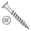 #8 X 1 5/8" Deck Screws/Phillips/Bugle Head/Steel/Dacrotized/Type 17 Pt/Type 17 Point (Carton: 5,000 Pcs)