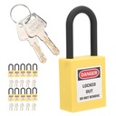 Lockout Padlock, Impact Resistance, Compact and Lightweight, Sturdy, Practical and Convenient Lockout Padlock for Factories, Construction Sites, Hospitals (Yellow)