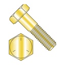 Newport Fasteners Hex Bolts, Grade 5 Yellow Zinc, 1/4"-20 X 2 3/4" (Quantity: 100 Pcs) Partially Threaded UNC Thread (Thread Size: 1/4") X (Length: 2 3/4")