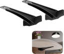Starby Titan Heavy-Duty Support Brackets for Granite Countertops - Solid, Welded, Low Profile, Slim Design with 500 Lb Capacity - Ideal for Floating Shelves - 2 Pack