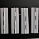 4 X 150Mm White Acrylic Hinges. No Glue Required, Self Adhesive. White Plastic Acrylic, 5 29/32-4 Pack-