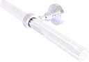 Allied Brass PG-HTB-2-SCH Pacific Grove Collection 2 Arm Guest Towel Holder, Satin Chrome