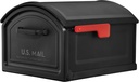 Architectural Mailboxes BILT CRE8 Plastic Post Mount Mailbox, Compatibility Code F, 950050B-10, Black, Extra Large Capacity