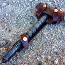 Shelter 13567 the Bone Edge Custom Hand Made Damascus Steel Stunning Antique Hammer with Handle