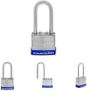 Set of 500, 40 Mm Laminated Steel Padlocks Keyed Alike Long Deep Shackle 2 Inches Body Width 1.5” Keyed Alike Padlocks Set, All the Same Key Premium Quality Life Time Warranty (500)
