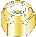 7/16"-20 Nylon Insert Locknut Standard/Grade C Medium Carbon Steel/Zinc Yellow Plating (Quantity: 100) Light Hex, Full Height