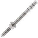 5Pcs 5/8X6" Inch Standard Fasteners for Heavy-Duty 304 Stainless Steel Wedge Anchors for Cement and Concrete