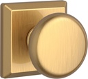 Baldwin FDROUTSR044 FD.ROU.TSR round Non-Turning Two-Sided Dummy Door Knob Set with Square Rose