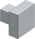 Deltana Modern Square KNOB, 1-1/4" X 1-1/4", Solid Brass (Brushed Chrome)