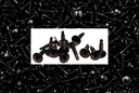 (3000) Black Zinc Phillips Mod Truss Head #8 X 3/4 Self-Drilling Lath Tek Screws