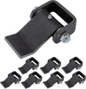 Lonffery Steel Dump Trailer Hinge, Weld on Heavy Duty Trailer Door Hinge, Strap Style Short Leaf (8 Packs)