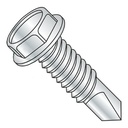 10-32 X 1/2" Self-Drilling Screws/Unslotted/Hex Washer Head/Steel/Zinc / #2 Drill Point/Machine Screw Thread (Carton: 4,000 Pcs)