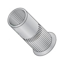 M8 Rivet Nut Small Flange Knurled Body, Zinc Plated Steel, Grip Range (.027-.150), (Quantity: 1600), Blind Threaded Inserts