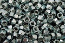 (250) Nyloc 7/16-14 Hex Locking Nuts Coarse Zinc Nylock