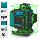 Takamine 16 Lines Green Laser Level Pro, 4X360° 4D Green Cross Line Professional Laser for Construction, Two 360° Vertical and Two 360° Horizontal Laser Level Pulse Mode & Remote Controller