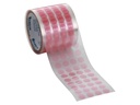 Caplugs PR01312 - PR-SH Series - Powder Peel Red Discs, Polyester Film Tape, Disc Diameter 1.312" (1-5/16"), 500 per Roll, Masking, Die-Cut Discs, Temp Resistant, Protection and Finishing