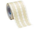 Caplugs KD-SH Series KD01750 - Kwiky Dot Discs - High Temperature, Pressure Sensitive, Masking, off White Smooth Crepe Backing, 1.750" Disc Diameter (Roll of 1000)