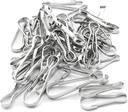 Aifeier ET Metal Spring Hook Buckles Nickel Plated Snap Hanging Clip for Zipper, Key Chain, Plant Hanger Etc. 20X 20Mm，10000Pcs