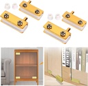 Easy to Install Gold Glass Door Hinges Pivot Hinge Glass Door Hinges Frameless Glass Door Hinges for 3-6MM Free Swing Door (8)