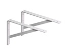 BRACKET SHELF "L" 16 WHT