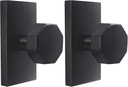 Octagonal Dummy Door Knob Interior Matte Black, Bifold and Closet Door Knobs Dummy Door Handles, 2 Pack