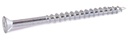 8 X 1 1/2 Phillips Flat Particle Board Screw W/Nibs T17 Zinc Plated - Carton (6000)