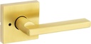 Weiser Halifax Lever, Square Rose, Privacy Function, Satin Brass (US4)