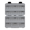 TEKTON 1/4 Inch Drive Hex, Torx, Phillips, Slotted, Square Bit Socket Set (42-Piece) | SHB90301