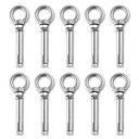 Shoulder Eye Bolts, Heavy Duty Eyebolts 304 Stainless Steel Wall Concrete Anchors Screw Expansion Bolts with Nuts Eye Hooks Fastener for Ceiling Concrete Masonry