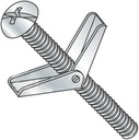 5/16-18 X 5" Toggle Bolts with Wing Nut, round Head, Slotted - Zinc Plated Steel (Quantity: 25 Pcs)
