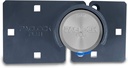 Paclock'S KT2173A/811 Hasp and Puck Combo Kit, Buy American Act Compliant, High Security 6-Pin Cylinder, One Lock Keyed to #26543 W/ 2 Keys, Silver Anod. Alum. Puck, Double Coated Grey Hasp