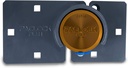 Paclock'S KT2173A/811 Hasp and Puck Combo Kit, Buy American Act Compliant, High Security 6-Pin Cylinder, Keyed Differently W/ 2 Keys, Gold Anod. Alum. Puck, Double Coated Grey Hasp